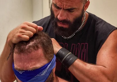 Bearded Master Uses Muscle Sub