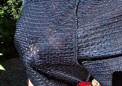 Cumming in My Sport Shorts Outdoors