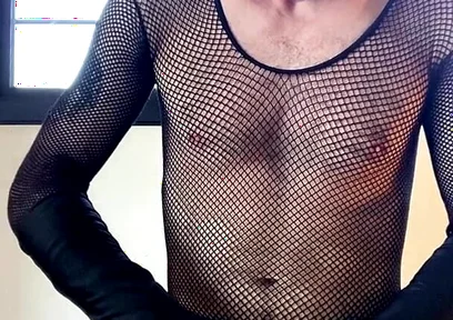 Dom Devil Demon Femboy in Latex and Stockings Loads Wit Big Dick