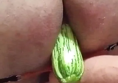Dildo and Zucchini, a Beautiful Combination of Pleasure.