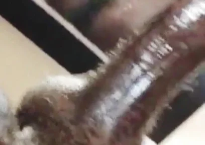 Straight BBC Plays with Ass and Cums in Mirror