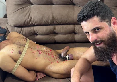 Tied Slave Edged Until Explosion