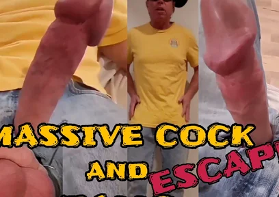 Massive Cock and Balls Escape Siixxbig Jeans