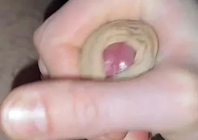 Horny Husband Masturbates His Hairy Cock While Home Alone, Cumming on Himself