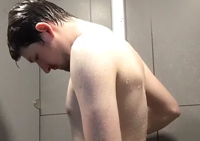 Showering at the gym