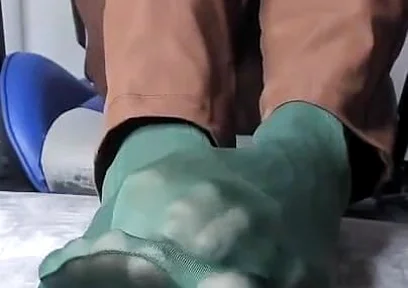 I Give My Co-worker Some Green Nylon Stockings
