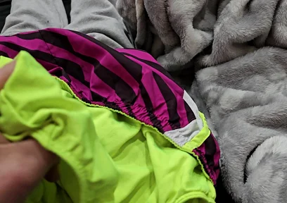 Cum in the Gusset of Nike Tempo Shorts