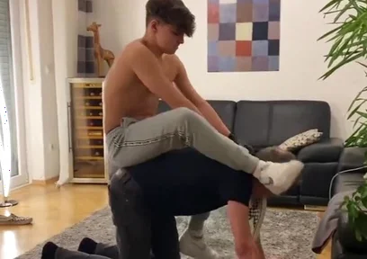 Leather gloves german teen master