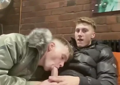 Scally boys cock sucking puffer jackets