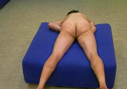 Naked Hump Masturbation in a Basement Room