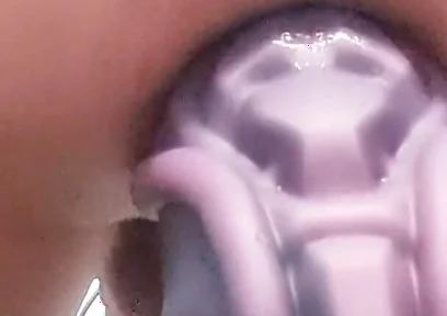 Stuffing my hot ass with a giant cock