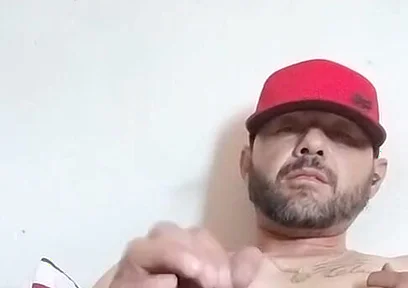 Masturbating