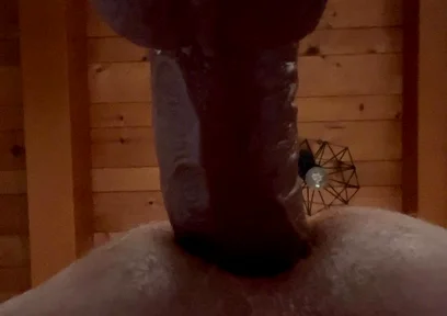 Grandpa Fucks Himself Deeply with His 50 Cm Cock