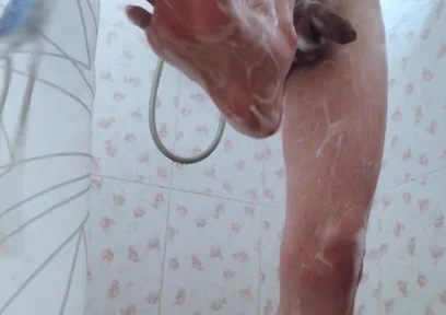 A Twink Shows off His Body in the Bathroom