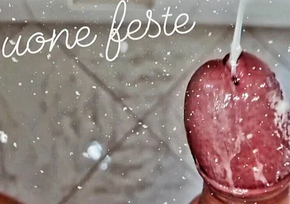 At Home Alone Home Alone - Christmas Cumshot with a Huge Cock