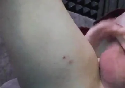 Busting a Big Cumshot After Closeup Masturbation