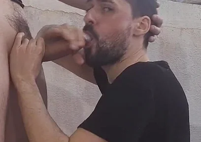 Hot Daddy Sucking Stud Massive Cock and Nuts 3 Times