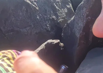 In Public Handjob in Public and a Cock Loaded with Piss - Show Cock to Everyone