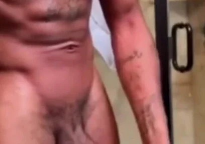 Stroking swinging my big hard cock