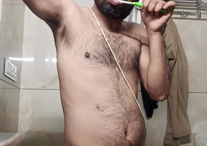Indian Desi Man Enjoy Shower and Masterbation Show with Neighbour Police Officer Stepfather Pakistani Stepdaddy Teacher Army off