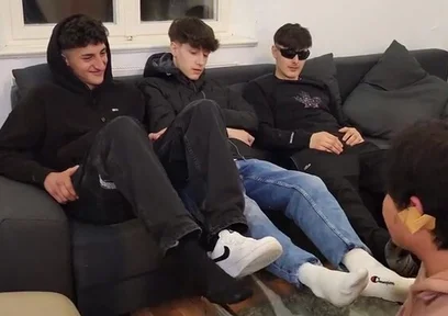 Master sneaker socks feet party