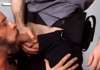 Criminal Hunk Barebacked By A Police Officer