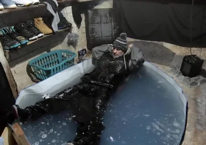 Wet skater boy david