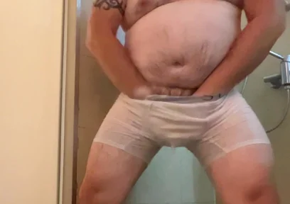 Wet White Clothes Shower One