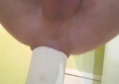 Male Squirt From Hard Anal Fisting with a Bottle. I Moan From Anal Pleasure