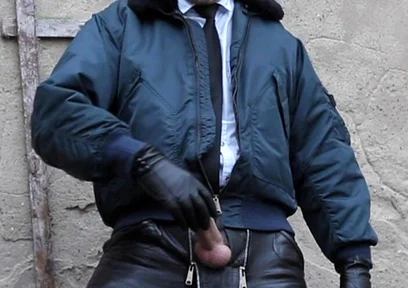 Leather Cop 11