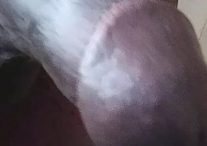 Stroking My Long Fat Cock with Saggy Balls
