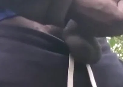 Jerking off Until Shot Thick Loads in the Forest