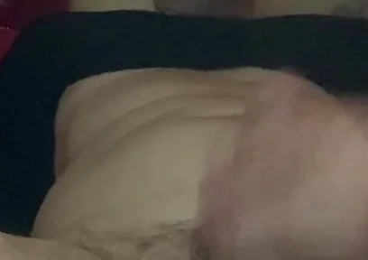 Masturbating