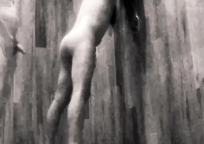 A Boy Is Discussing with His Horny Stepdad in the Pool's Public Showers When Stepdaddy Suddenly Pees on Him