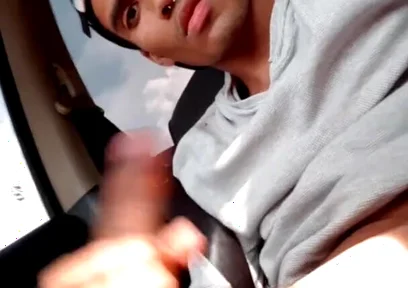 I Get Horny in the Car and Masturbate While Others Pass by