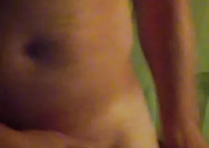 Sexy Naked Man Caresses Himself.