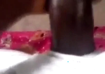 Stroking my hard big black cock.