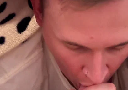 Sharing a Bed with My Step-sister's BF & Ridng and Blowjob