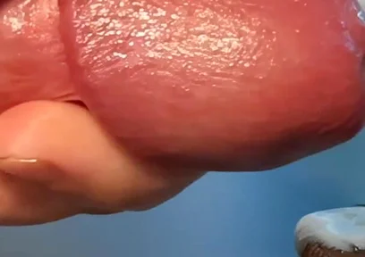 Slow-mo Oreo Cumshot: Dripping Sperm Load on Cookie Close-up!