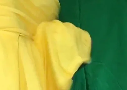 Yellow Skirt, No Panties