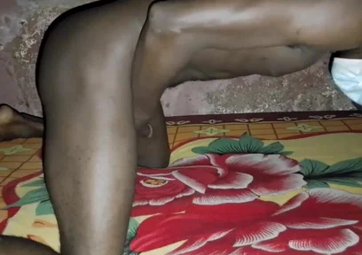 African Black Guy Showing His Masturbation Might