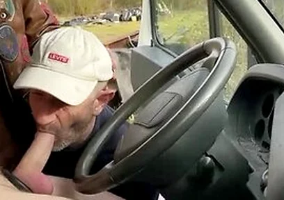 My Truck, Two Cock-hungry Sluts Enjoy My Big Thick Cock At A Rest Stop