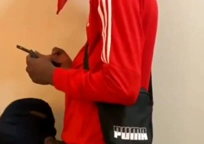 Huge Black Cock Deepthroat Swallowing His Load