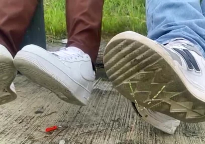 We Leave the Office and Stay in a Park Because Our Feet Sweat a Lot