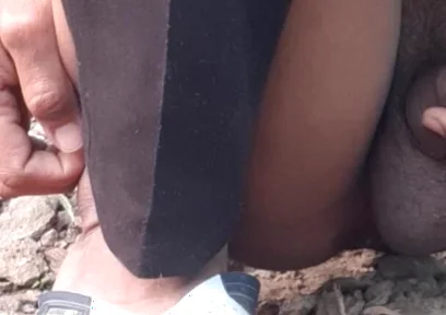 Outdoor Pissing Cock Black Handjob Fuck