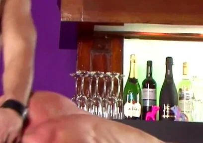 Horny DJ and a lighting master spending nice fuck-time in the bar, after doing a prepare for a 2night party