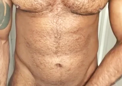 Bearded and Rugged Man Jerking off and Cumming