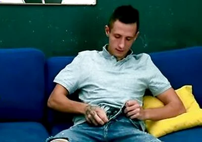 Hot Brunette Twink Thomas T Jerks Off And Fingers His Butt!