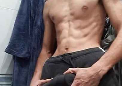 Boy Next Door - Getting Dressed After Coming Out Of The Shower, I Went To The Street With A Hard Cock And No Underwe