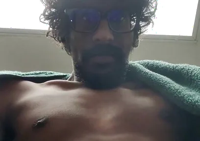 Masturbating